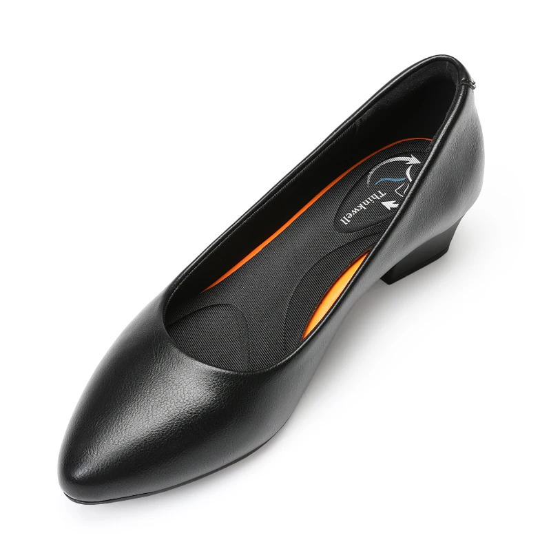 New arrivals elegant office leather low heel shoes lady shoes soft comfortable professional work shoes 
New arrivals elegant office leather low heel shoes lady shoes soft comfortable professional work shoes