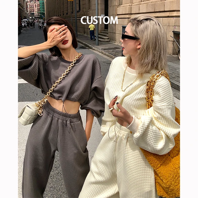 859 2024 Custom Crop Top Space Cotton Fabric Women Sweatshirt Sets Fashion Lady Streetwear Hoodie Sets Women
859 2024 Custom Crop Top Space Cotton Fabric Women Sweatshirt Sets Fashion Lady Streetwear Hoodie Sets Women