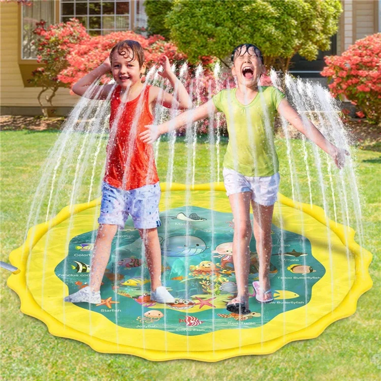 Outdoor Party kids Sprinkler Splash pad Blue underwater world water spray mat for sale, Picture
Outdoor Party kids Sprinkler Splash pad Blue underwater world water spray mat for sale, Picture