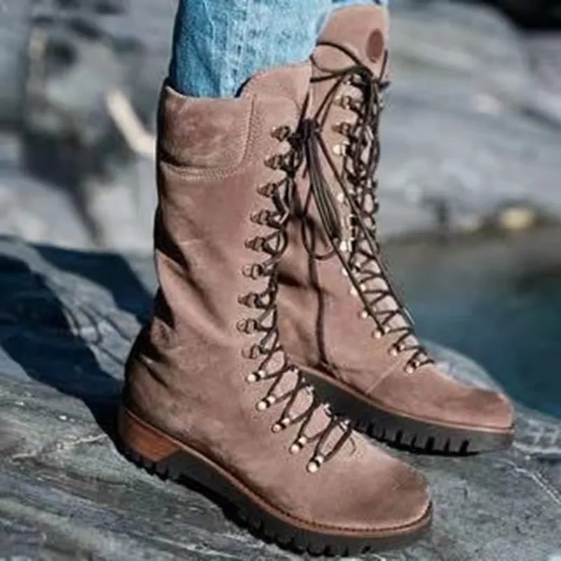 Suede Martin Boots Lace Up Round Toe Khaki Botas Female Shoes Designer Patchwork Low Heel Women Shoes, Haki boots
Suede Martin Boots Lace Up Round Toe Khaki Botas Female Shoes Designer Patchwork Low Heel Women Shoes, Haki boots
