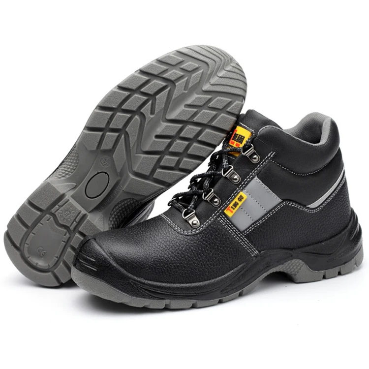 Wholesale High Cut Black Support Logo Customize Steel Toe Safety/Genuine Leather Shoes
Wholesale High Cut Black Support Logo Customize Steel Toe Safety/Genuine Leather Shoes