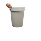 Party Pink Kitchen Compost Bin Bucket Plastic Metal Laser Party Silk Oem Polish Logo