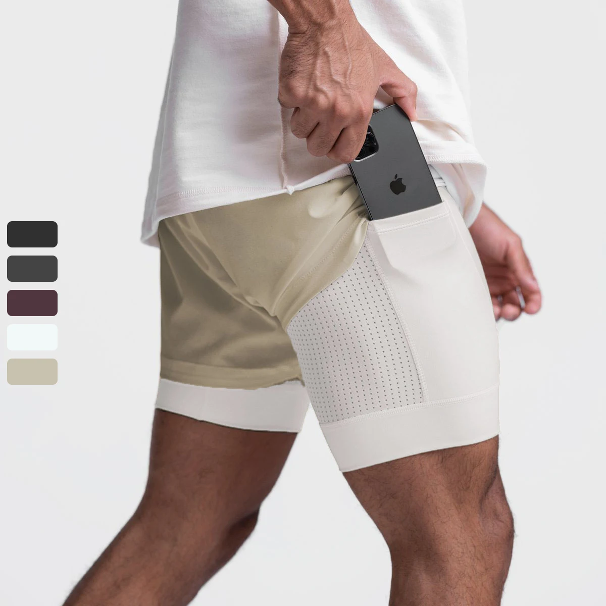 SHINBENE Custom LOGO Mesh 2 in 1 Summer Breathable Sports Workout Gym Men's Shorts 
SHINBENE Custom LOGO Mesh 2 in 1 Summer Breathable Sports Workout Gym Men's Shorts