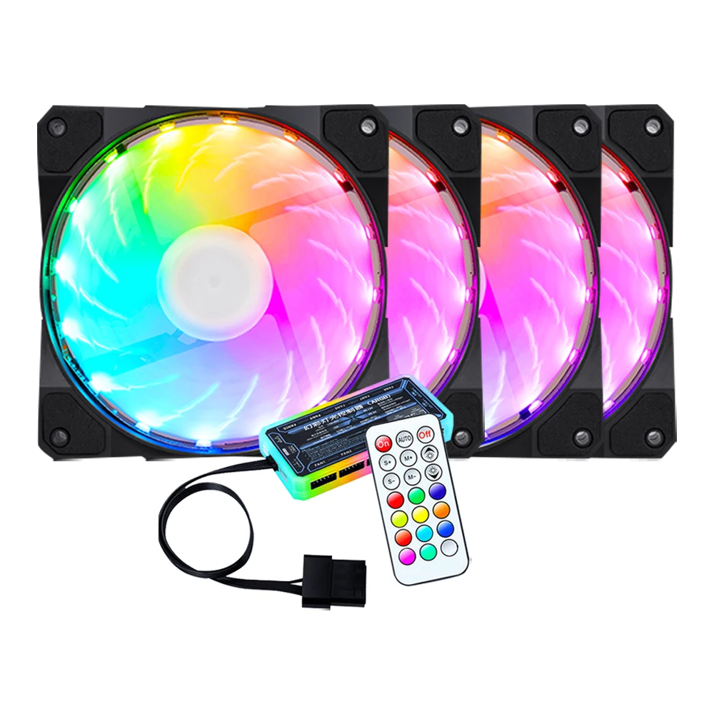 Factory Supply 120mm CPU RGB Colorful LED Light Computer Case Cooler Fan, Customized color
Factory Supply 120mm CPU RGB Colorful LED Light Computer Case Cooler Fan, Customized color