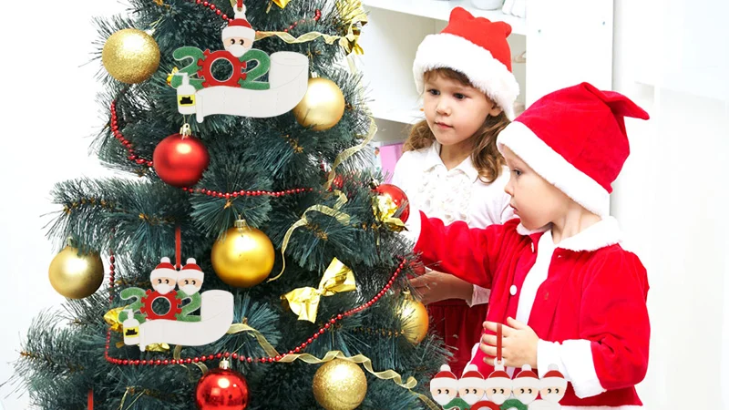 2020 decoration gift christmas tree hanging ornament with