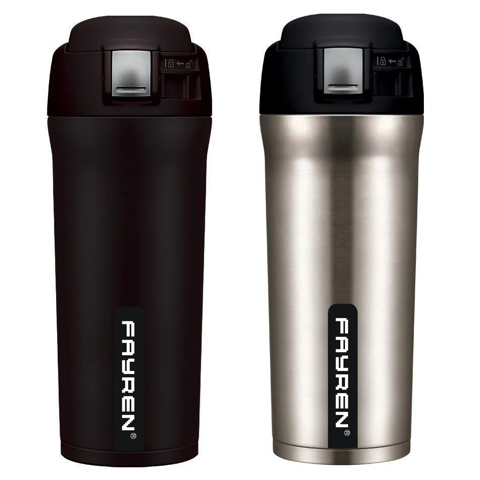 FAYREN wholesale 480ml stainless steel eco premium travel mug double wall with lid, Silver,customized acceptable
FAYREN wholesale 480ml stainless steel eco premium travel mug double wall with lid, Silver,customized acceptable