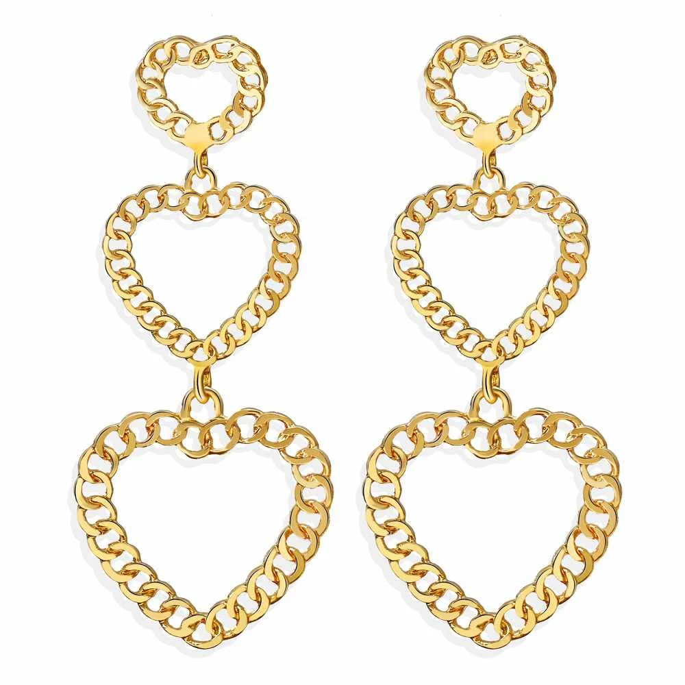 Trendy Gold 3 Hearts Shaped Dangle Personalized Earrings for Jewelry Wholesale, Black, yellow, brown
Trendy Gold 3 Hearts Shaped Dangle Personalized Earrings for Jewelry Wholesale, Black, yellow, brown