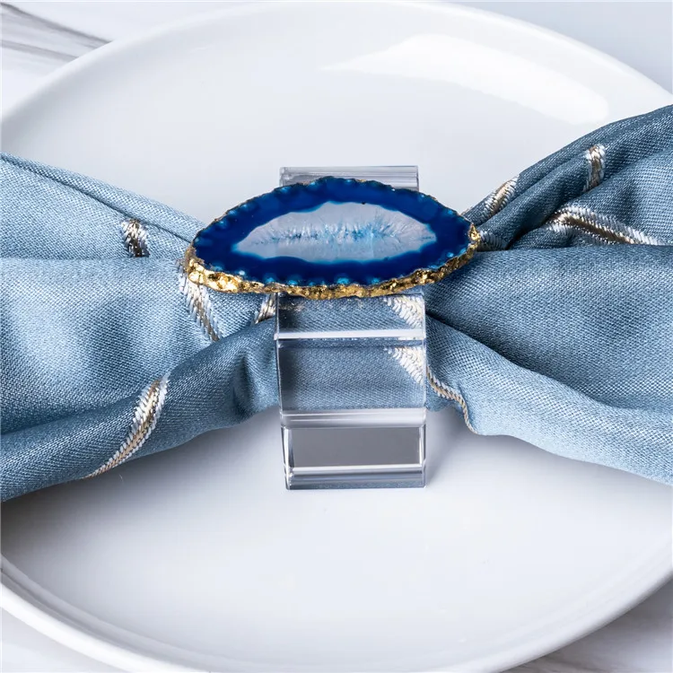 Wholesale Cheap Lovely agate slice Crystal Napkin Rings Wedding Party Napkin Buckles
Wholesale Cheap Lovely agate slice Crystal Napkin Rings Wedding Party Napkin Buckles
