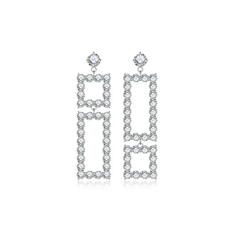 Dropshipping Geometric Rectangle Synthetic Cubic Zirconia Long Drop Dangle Earrings Hypoallergenic Silver Jewelry Gift
Dropshipping Geometric Rectangle Synthetic Cubic Zirconia Long Drop Dangle Earrings Hypoallergenic Silver Jewelry Gift