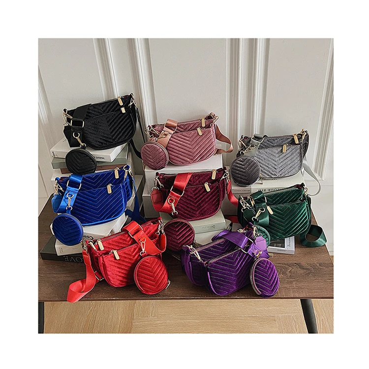 V Striped Ladies Suede 3-piece Set Shoulder Bags Velvet Women Luxury Handbags Embroidery Designer Purses and Handbags Ladies Sac
V Striped Ladies Suede 3-piece Set Shoulder Bags Velvet Women Luxury Handbags Embroidery Designer Purses and Handbags Ladies Sac