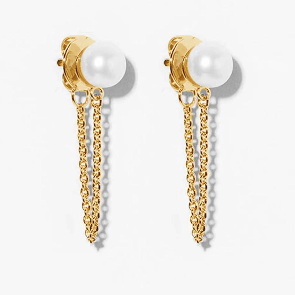 dainty 925 sterling silver jewelry 14k gold plated hot sale joanne pearl chain stud earrings
dainty 925 sterling silver jewelry 14k gold plated hot sale joanne pearl chain stud earrings