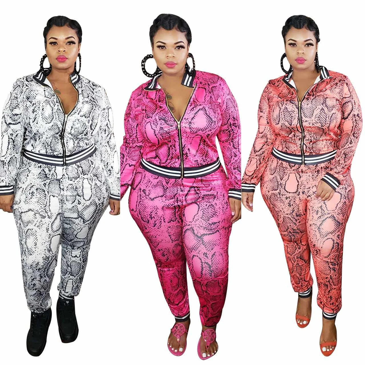 Wholesale Casual Fall Fityed Outfit Lounge Snake Pattern Plus Size Womens Clothing Sets 2 Pieces
Wholesale Casual Fall Fityed Outfit Lounge Snake Pattern Plus Size Womens Clothing Sets 2 Pieces