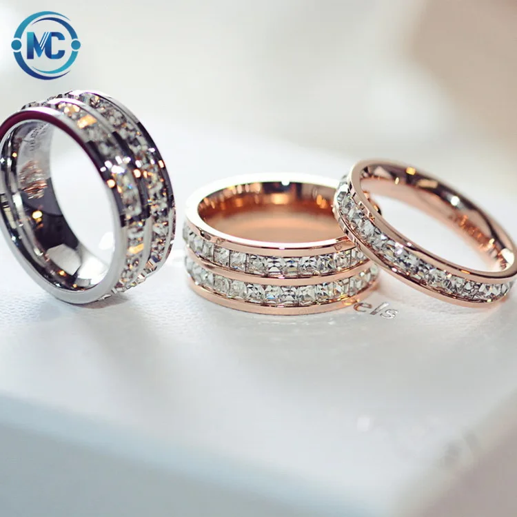 2021 Korean Fashion Silver Rose Gold Rhinestone Crystal Diamond Rings High Quality 316L Stainless Steel Rings Women, As the picture
2021 Korean Fashion Silver Rose Gold Rhinestone Crystal Diamond Rings High Quality 316L Stainless Steel Rings Women, As the picture