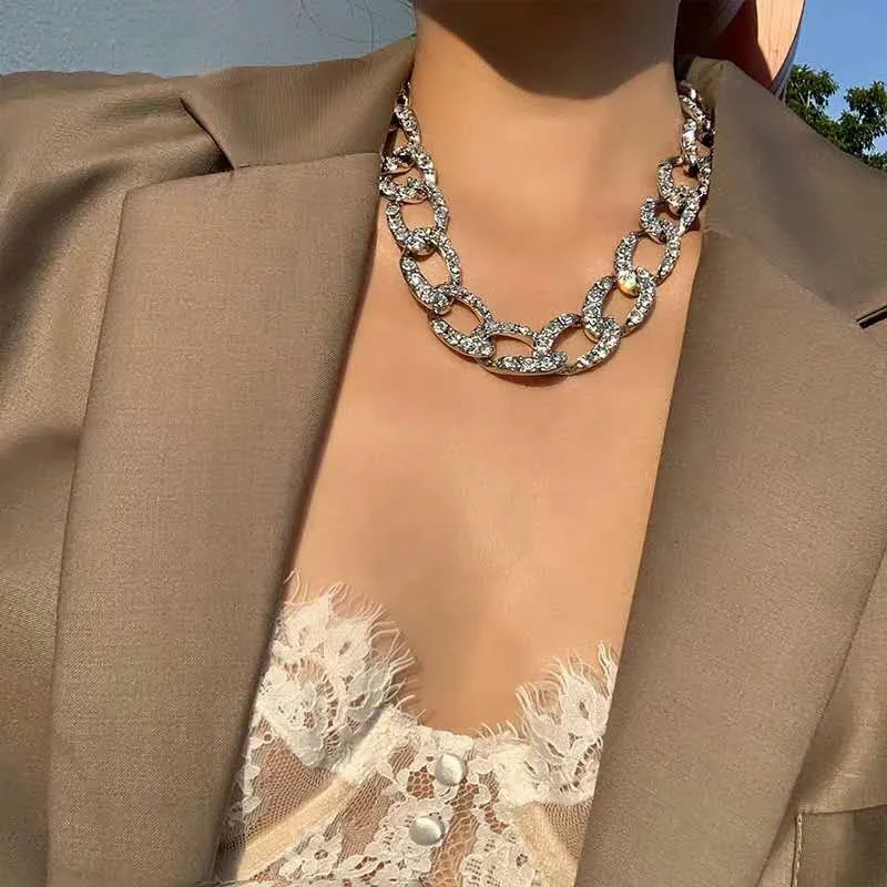 Customized Fashion Design Various Crystal Pearl Hip Hop Women 18K Gold Men And Women Stainless Steel Cuban Necklaces, Gold color/rose gold/silver color
Customized Fashion Design Various Crystal Pearl Hip Hop Women 18K Gold Men And Women Stainless Steel Cuban Necklaces, Gold color/rose gold/silver color