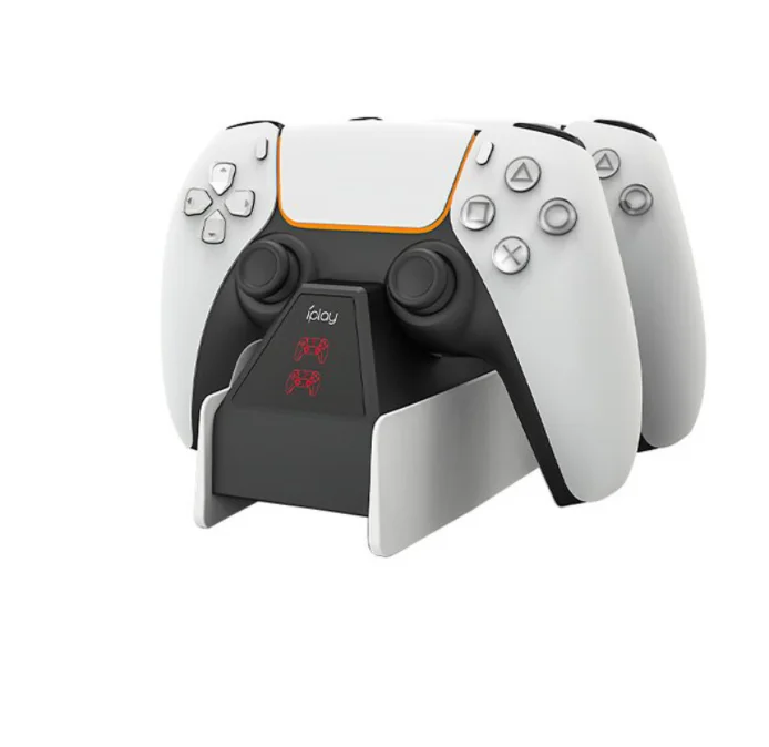 New double charging stand charger base with light for PS5 wireless game controller dual charger seat, Picture
New double charging stand charger base with light for PS5 wireless game controller dual charger seat, Picture