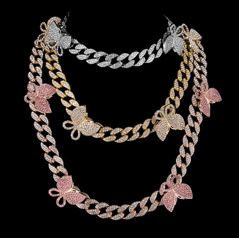 Fashion Zircon Butterfly Necklace for Women Men's Hip Hop Necklace Bracelet and Anklet Set Party Jewelry Gift, Gold silver
Fashion Zircon Butterfly Necklace for Women Men's Hip Hop Necklace Bracelet and Anklet Set Party Jewelry Gift, Gold silver