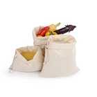 Professional manufacturer natural cotton string mesh shopping bag with drawstring