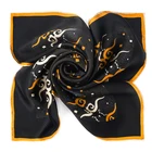 Manufactures 50*50 leopard print silk neck scarf
