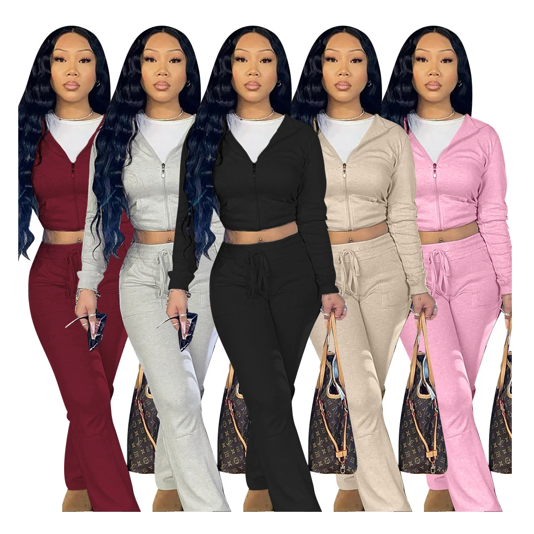 Hot Selling Drawstring Multiple Pockets Hoodie Comfy Two Piece Sport Jogging Sets Sportswear Ladies 2 Piece Set Women
Hot Selling Drawstring Multiple Pockets Hoodie Comfy Two Piece Sport Jogging Sets Sportswear Ladies 2 Piece Set Women