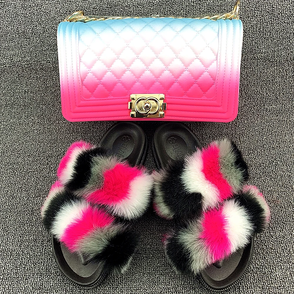 womens fox fur winter Popular style fur slides sandals soft fur slides double strap slipper with bag, Mixed color
womens fox fur winter Popular style fur slides sandals soft fur slides double strap slipper with bag, Mixed color