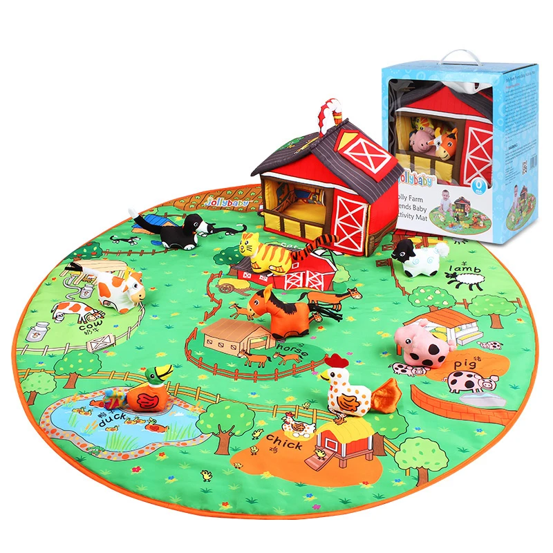 Farm jungle theme plush toy gift box luxury baby stuff rattle jungle play mat stuffed toy animal
Farm jungle theme plush toy gift box luxury baby stuff rattle jungle play mat stuffed toy animal