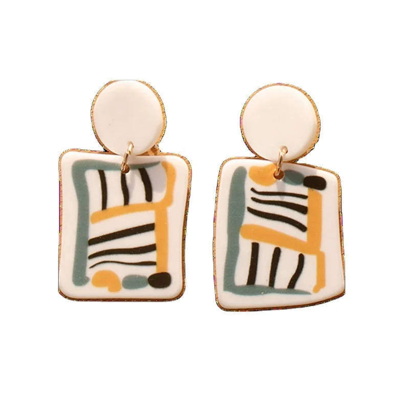 JUHU 2020 New Printing Acrylic Geometric Square Dangle Drop Earrings for Women Girl Party Gift Cute Jewelry, Colorful
JUHU 2020 New Printing Acrylic Geometric Square Dangle Drop Earrings for Women Girl Party Gift Cute Jewelry, Colorful