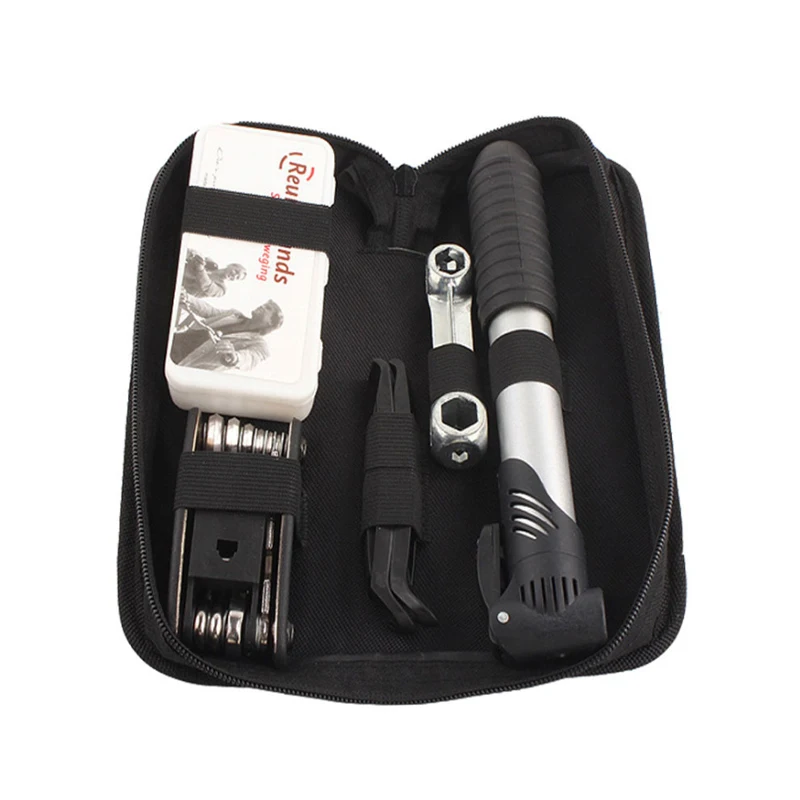 16-in-1 Multi-functional mountain bike repair and tire repair tool kit
16-in-1 Multi-functional mountain bike repair and tire repair tool kit