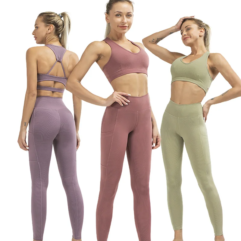 Women high waist active workout yoga suit sports set legging bra high waist gym wear set for women, 8 colors
Women high waist active workout yoga suit sports set legging bra high waist gym wear set for women, 8 colors