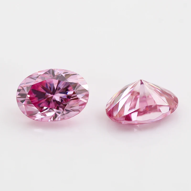 Moissanite Factory Wholesale Pink Color Oval Cut Diamond Synthetic GRA Certificate Pink Loose Moissanite Diamond
Moissanite Factory Wholesale Pink Color Oval Cut Diamond Synthetic GRA Certificate Pink Loose Moissanite Diamond