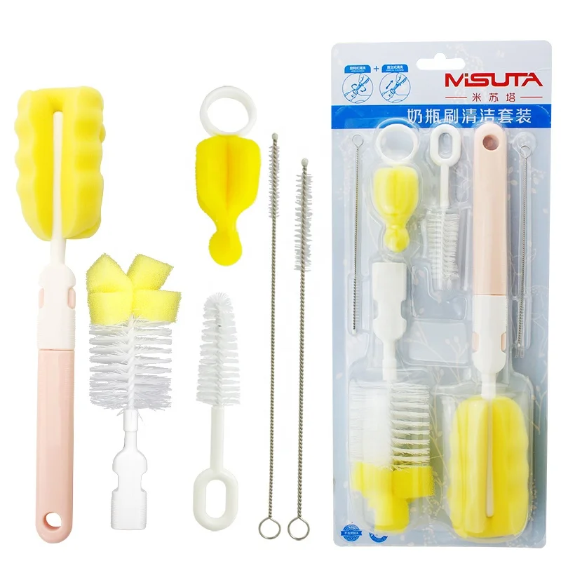 6Pcs/Set Feeding Bottle Cleaning Tools Rotating Scrub Baby Sanitary Care Baby Milk Long Bottle Brush Set, Pink,green
6Pcs/Set Feeding Bottle Cleaning Tools Rotating Scrub Baby Sanitary Care Baby Milk Long Bottle Brush Set, Pink,green
