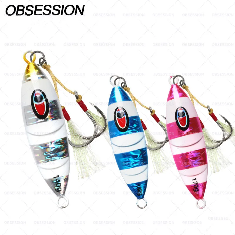 79# Wholesale 140g 170g 210g With Jig Hooks Slow pitch metal jig lure with Saltwater slow fall jig, Customized color
79# Wholesale 140g 170g 210g With Jig Hooks Slow pitch metal jig lure with Saltwater slow fall jig, Customized color