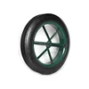 Heavy duty durable use steel spoke rim Solid rubber wheel 14"x4"
