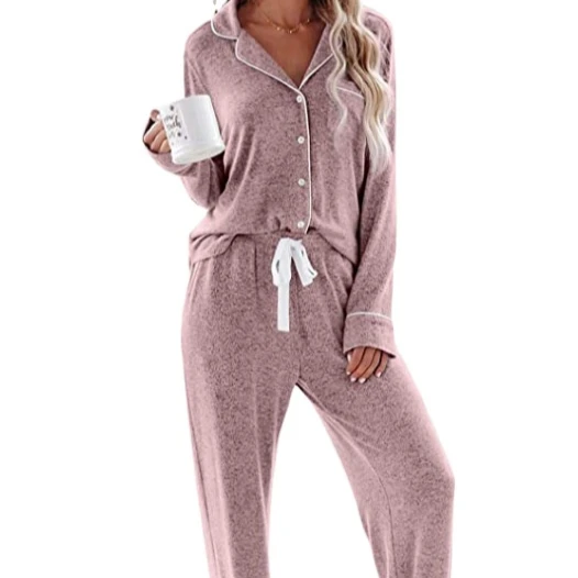 2021 New arrival High Quality Long Sleeve Women's 2 Pcs Set Pajama Button Down Pajama Women
2021 New arrival High Quality Long Sleeve Women's 2 Pcs Set Pajama Button Down Pajama Women