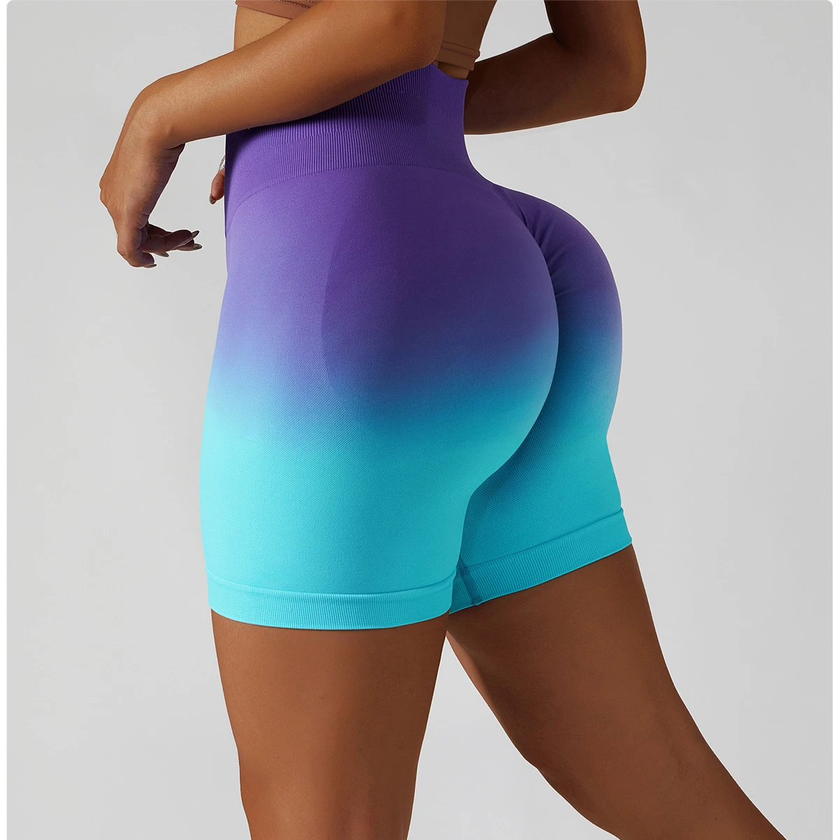 New Women Gradient Color Seamless Scrunch Butt Shorts Yoga Gym Workouts Sports Fitness Compression Shorts
New Women Gradient Color Seamless Scrunch Butt Shorts Yoga Gym Workouts Sports Fitness Compression Shorts