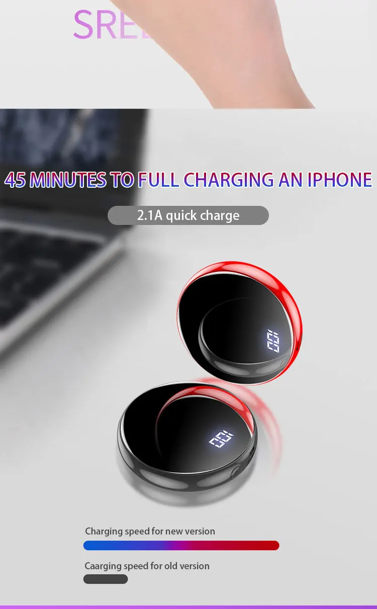 portable 10000mah lithium battery DC Dual USB 5v.1a mini pocket digital power bank for mobile - ANKUX.COM