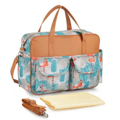 Multi-pocket printed waterproof nylon diagonal cross hand large capacity mommy bag
Multi-pocket printed waterproof nylon diagonal cross hand large capacity mommy bag