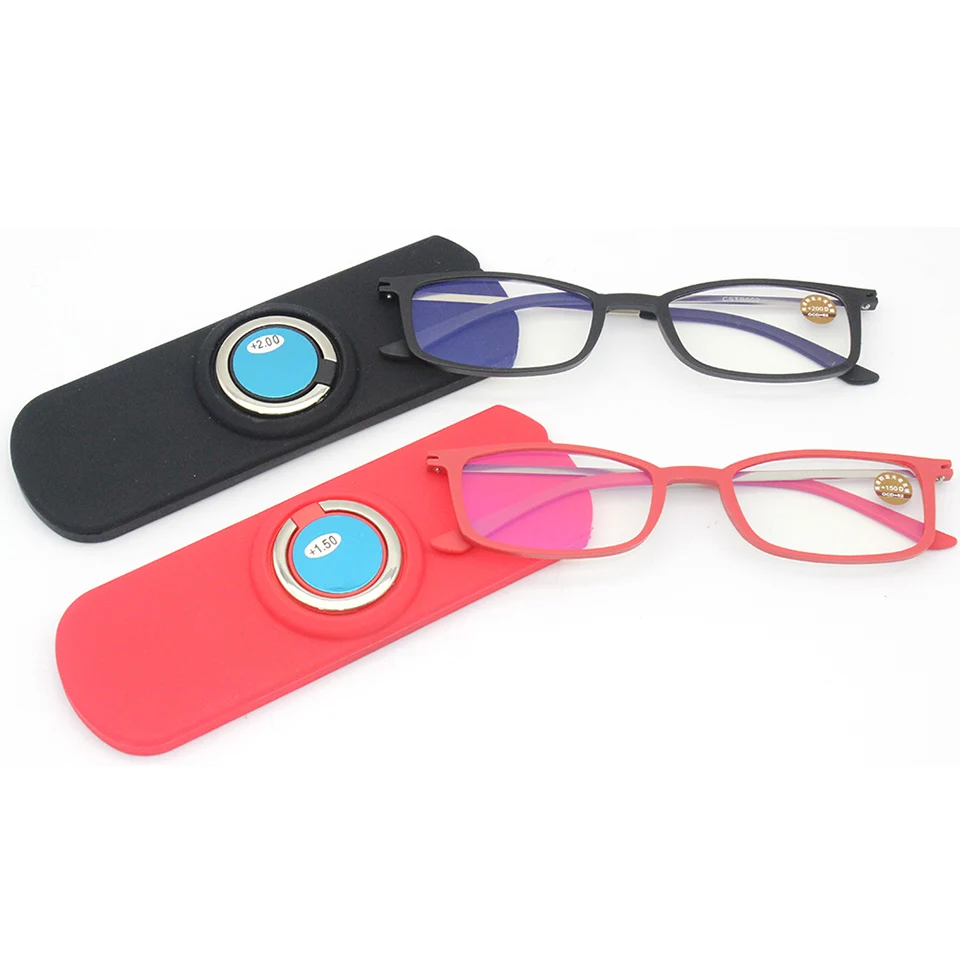 TR90 Women Reading Glasses Frame With Case Square Anti Blue Light Eyeglasses Men Clear Computer Eyewear For Phone
TR90 Women Reading Glasses Frame With Case Square Anti Blue Light Eyeglasses Men Clear Computer Eyewear For Phone