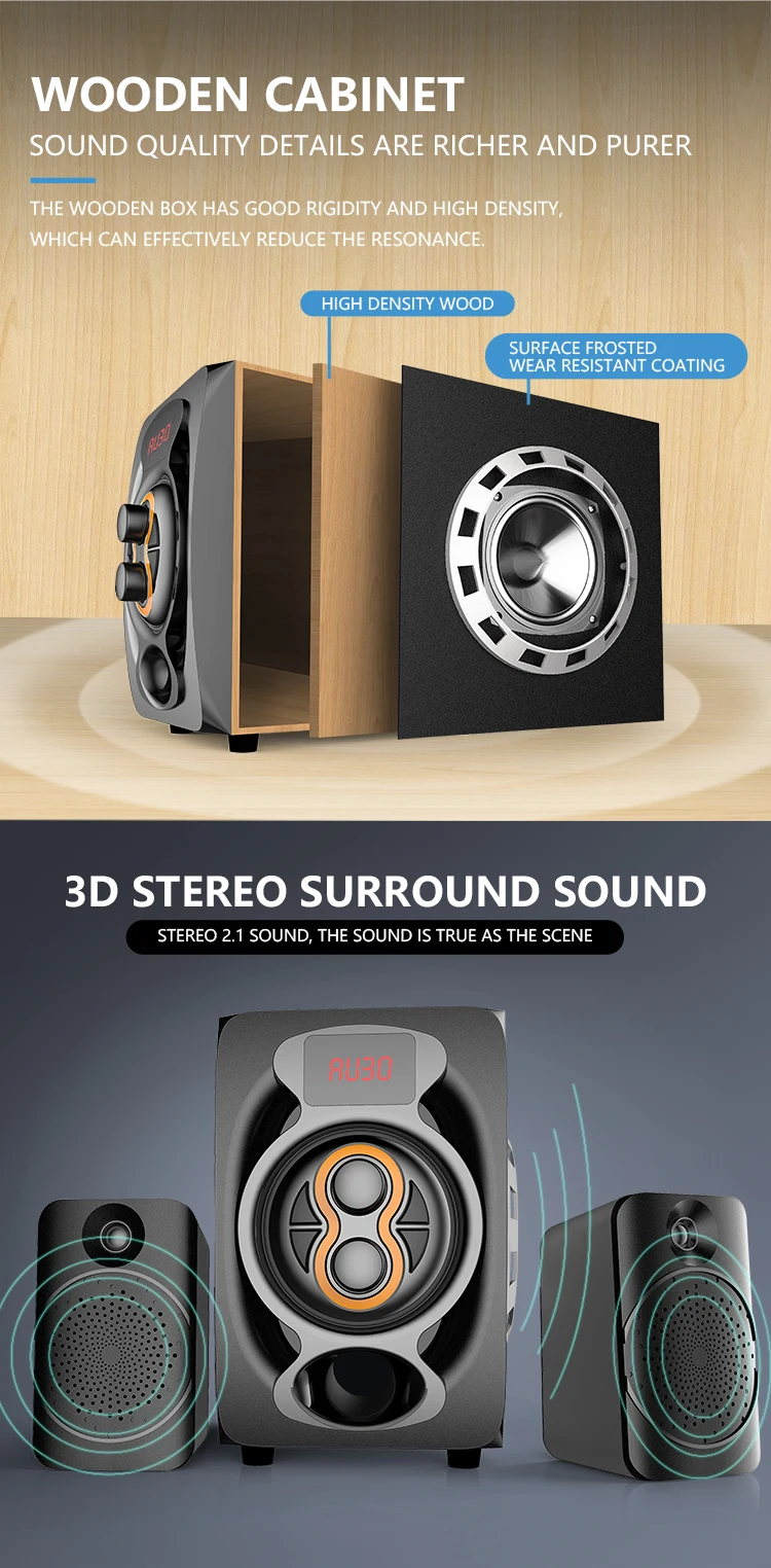 Best Loud Active 2.1 Home Theater Super Bass Multimedia Professional Speaker - ANKUX.COM