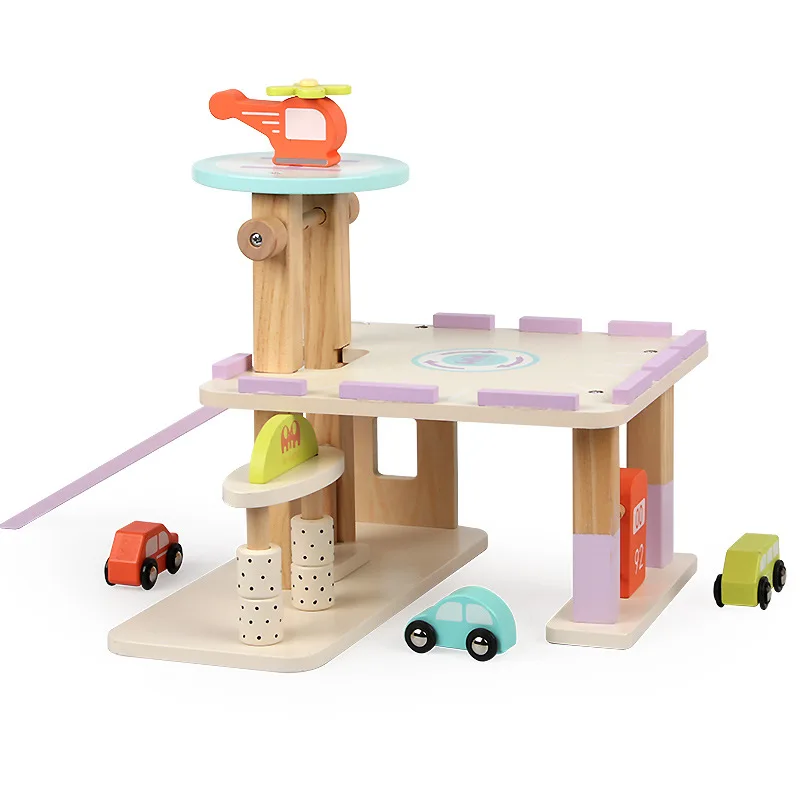 Factory hot sale wooden simulation toys double deck parking lot toys wooden train track rail car toys
Factory hot sale wooden simulation toys double deck parking lot toys wooden train track rail car toys