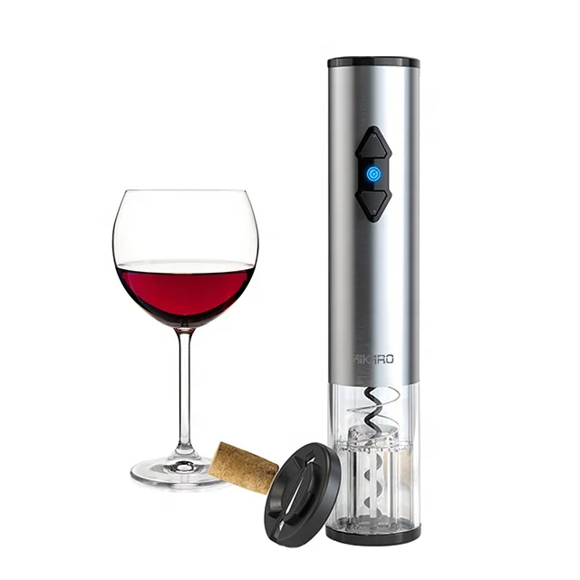 Electric Wine Bottle Opener Custom Logo Sommelier Corkscrew Gift Set (Stainless steel, Battery operated)
Electric Wine Bottle Opener Custom Logo Sommelier Corkscrew Gift Set (Stainless steel, Battery operated)