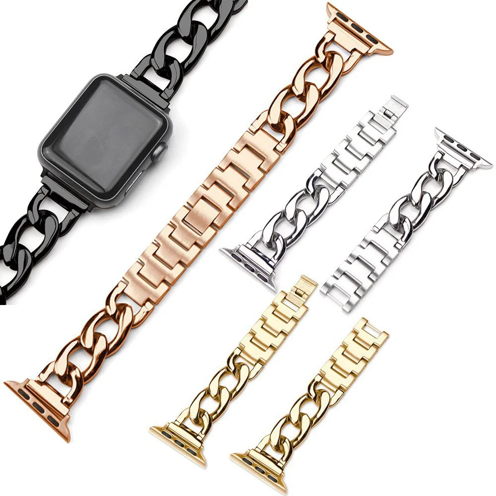 Metal Strap for Apple Watch 45mm 41mm 44mm 40mm 38mm 42mm Stainless Steel Chain Bracelet for iwatch Band Series 7 6 5 4 3, Black,gold,blue,red
Metal Strap for Apple Watch 45mm 41mm 44mm 40mm 38mm 42mm Stainless Steel Chain Bracelet for iwatch Band Series 7 6 5 4 3, Black,gold,blue,red