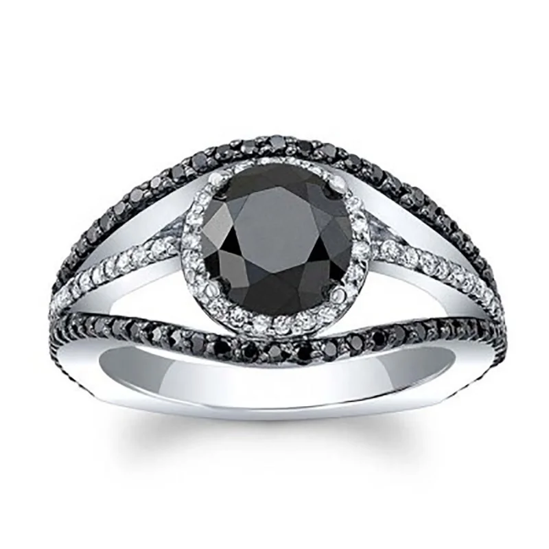 Vintage Graceful Rings for Women Flower Pattern Black/White Stone Wedding Bridal Party Rings Jewelry Ring
Vintage Graceful Rings for Women Flower Pattern Black/White Stone Wedding Bridal Party Rings Jewelry Ring