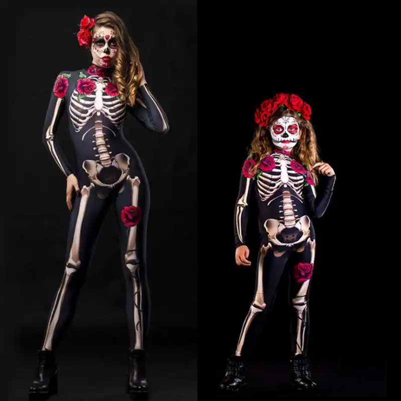 Popular 3D Printed Bone Skull Jumpsuit Cosplay Skeleton Catsuit Adult Women Halloween Skeleton Costume Bodysuit, Picture color
Popular 3D Printed Bone Skull Jumpsuit Cosplay Skeleton Catsuit Adult Women Halloween Skeleton Costume Bodysuit, Picture color