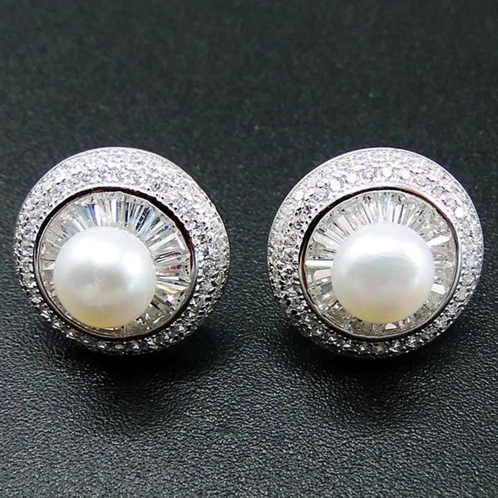 925 Sterling Silver Jewelry Natural Freshwater Pearl Stud Earrings For Women Jewelry
925 Sterling Silver Jewelry Natural Freshwater Pearl Stud Earrings For Women Jewelry