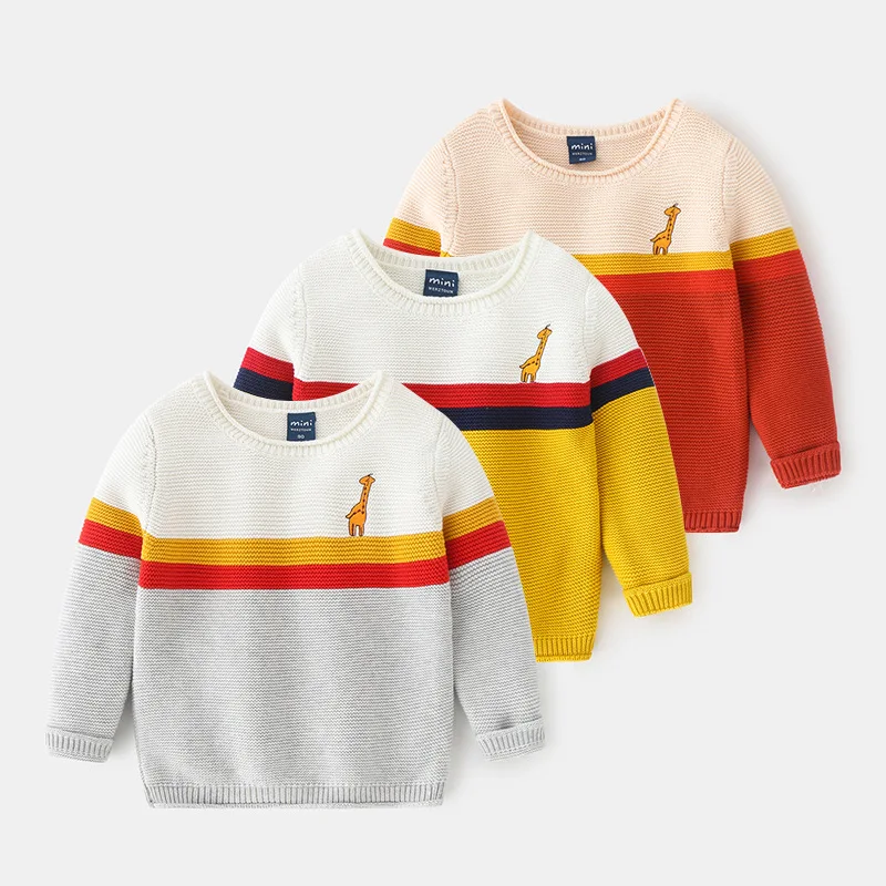 long sleeve baby sweater pullover children's sweater Boys sweater spring and autumn color matching children's wear
long sleeve baby sweater pullover children's sweater Boys sweater spring and autumn color matching children's wear