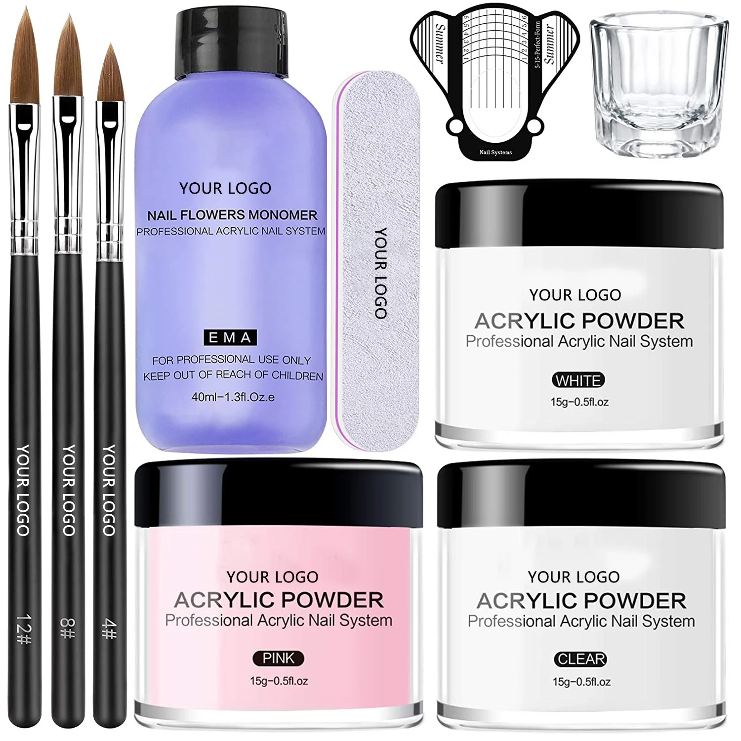 Private Label OEM Cheap Nail Art Liquid Monomer Professional Clear Powder Acrylic Nail Set Kit for beginners
Private Label OEM Cheap Nail Art Liquid Monomer Professional Clear Powder Acrylic Nail Set Kit for beginners