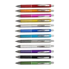 With Ball Pen Best Selling Metallic Color Upper Barrel With Bling Aluminum Material Grip Ball Pen