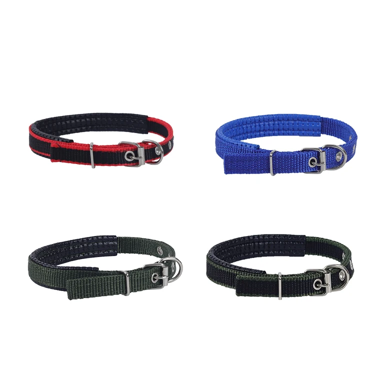 Manufacturer wholesale multi-colors nylon cat dog collar OEM pet collar training adjustment
Manufacturer wholesale multi-colors nylon cat dog collar OEM pet collar training adjustment