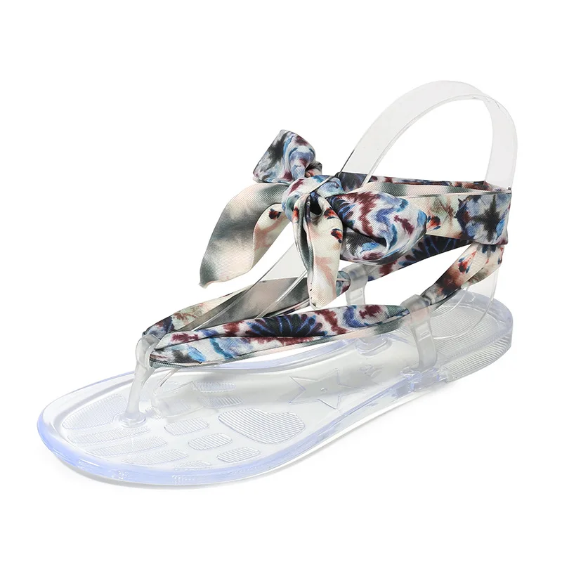 Fashionable Stylish Toed stain strap Silk Strappy Jelly Flat Sandals for Women and Ladies
Fashionable Stylish Toed stain strap Silk Strappy Jelly Flat Sandals for Women and Ladies