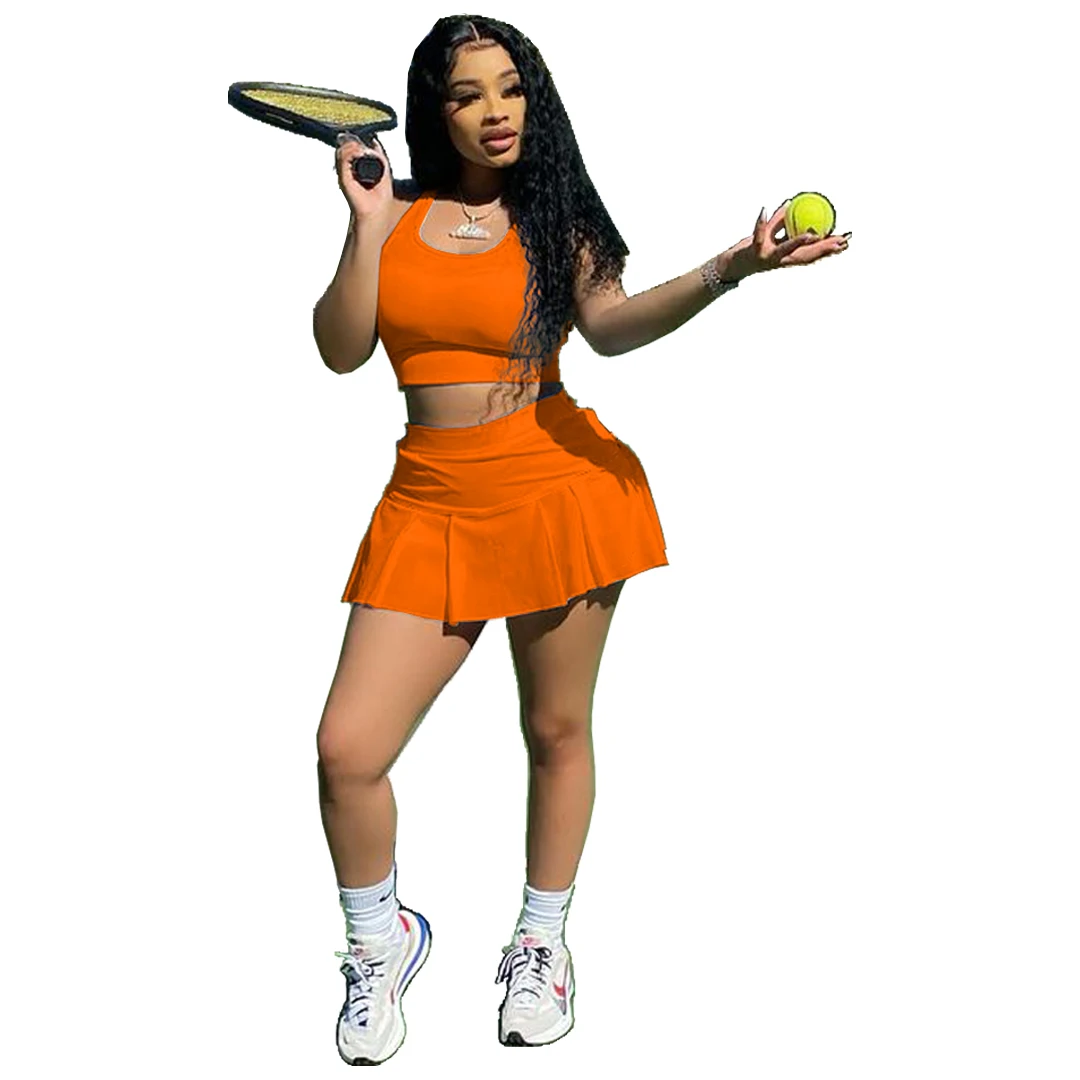 2021 High Quality Womans Two Piece Yoga Suit Women Fashion Skirt Set Tennis Two Pieces Skirt Set For Woman
2021 High Quality Womans Two Piece Yoga Suit Women Fashion Skirt Set Tennis Two Pieces Skirt Set For Woman